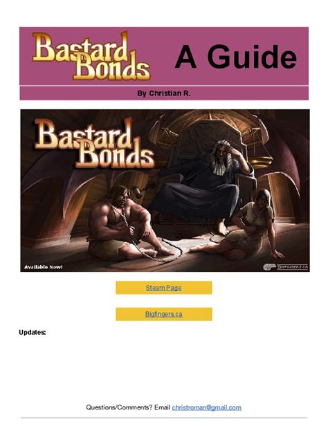 bastard bonds guide|Bastard Bonds Guide PDF .